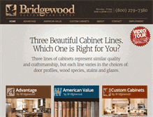 Tablet Screenshot of bridgewoodcabinets.com